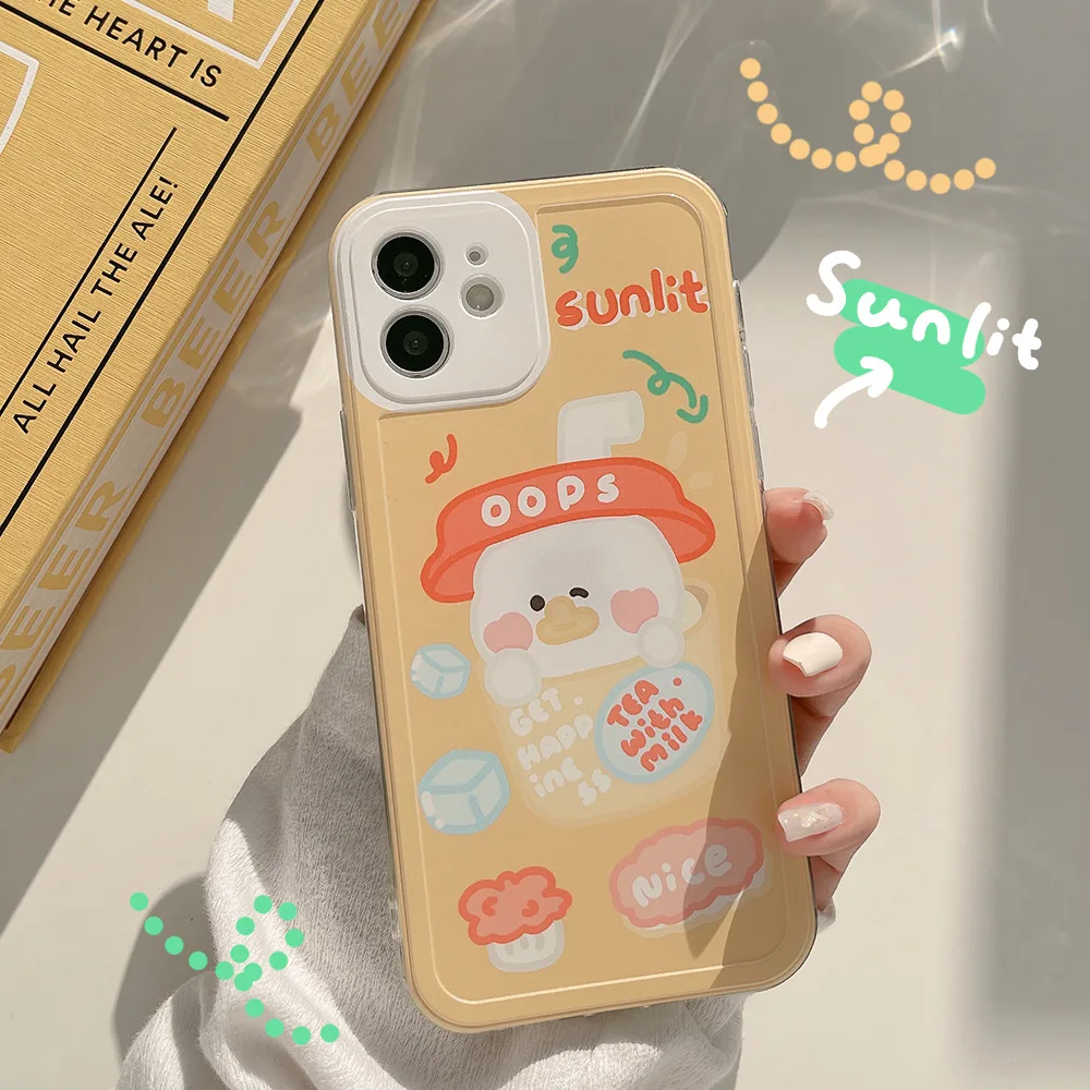 Sunlit Milk Tea Cartoon Duck ins cute phone case shockproof fundas for iphone 12 mini 7 8 plus x xr xsmax 13 11 pro max conque
Sunlit Milk Tea Cartoon Duck ins cute phone case shockproof fundas for iphone 12 mini 7 8 plus x xr xsmax 13 11 pro max conque
