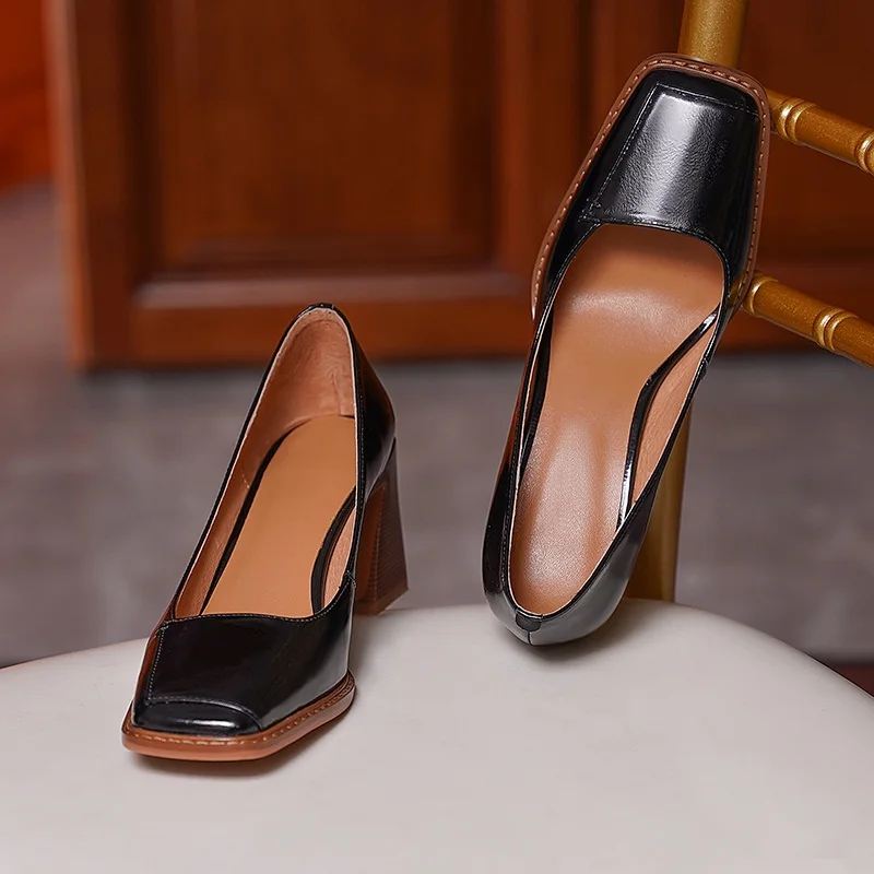 Fashion Newest Genuine Leather Handmade Pumps Shoes For Women Sexy High Heels Pumps Black Brown Dress Party Office Shoes Woman
Fashion Newest Genuine Leather Handmade Pumps Shoes For Women Sexy High Heels Pumps Black Brown Dress Party Office Shoes Woman