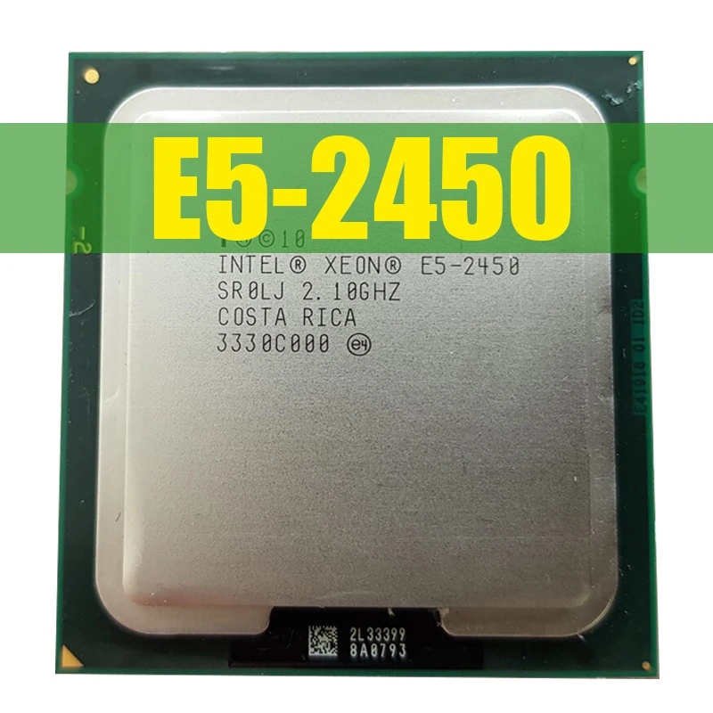INTEL CPU Intel Xeon E5 2450 2 1 ГГц Восьмиядерный 16 поточный ЦПУ 20M 95W LGA 1356