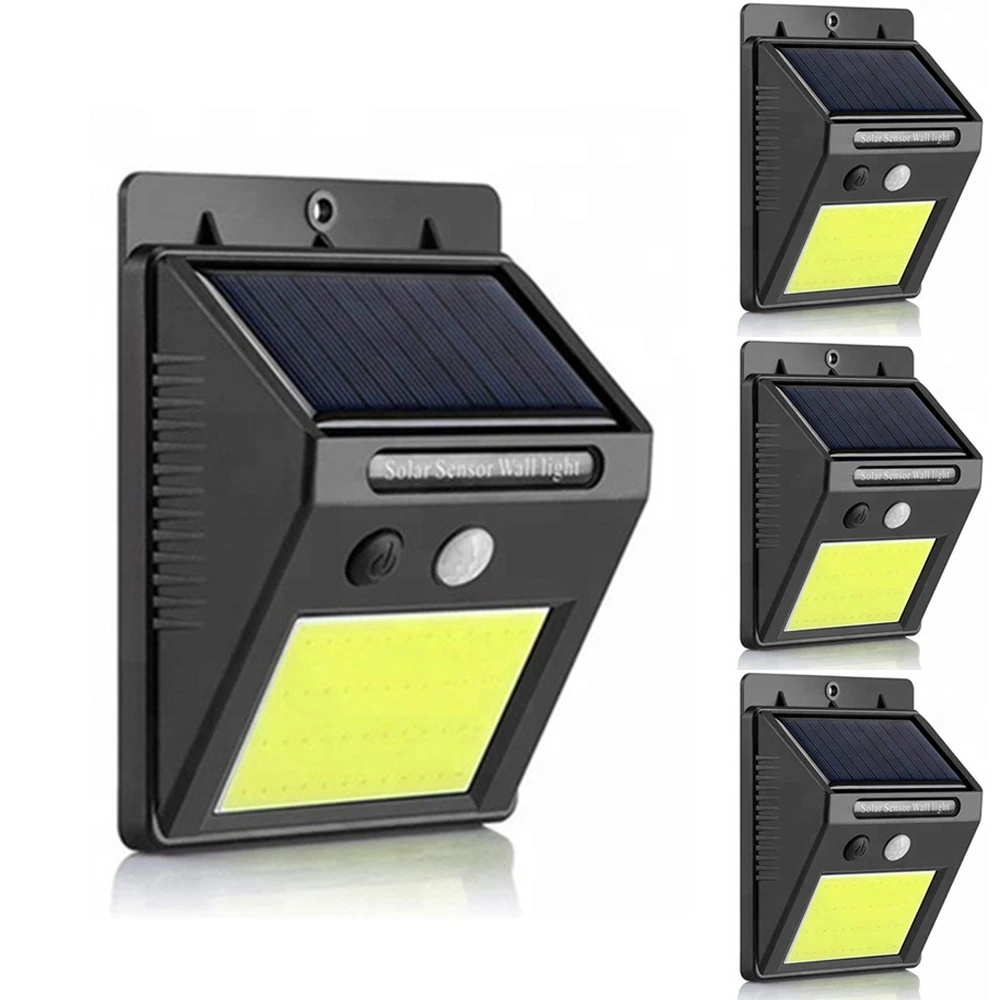 4/2/1pcs 48leds COB Solar Light Outdoor Waterproof Motion Sensor Wall Lamp for Patio Security Emergency Spotlight Night Lighting
4/2/1pcs 48leds COB Solar Light Outdoor Waterproof Motion Sensor Wall Lamp for Patio Security Emergency Spotlight Night Lighting