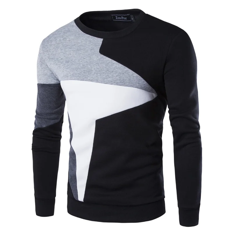

ZOGAA Men Sweater New Men Color Matching Casual Fashion Streetwear Male Long Sleeve Pullovers Designer Sweater Warm Knitwear
