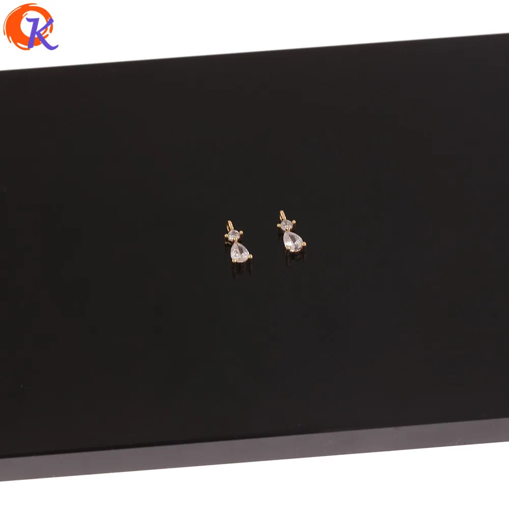 Cordial Design 50Pcs 4*9MM Jewelry Accessories/DIY Earring Making/Genuine Gold Plating/Hand Made/Earring Findings/Drop CZ Charms
Cordial Design 50Pcs 4*9MM Jewelry Accessories/DIY Earring Making/Genuine Gold Plating/Hand Made/Earring Findings/Drop CZ Charms