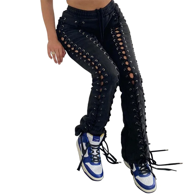 Rope Bondage Chic Punk Rock Hip Hop Black Long Trousers Stage Dance
Rope Bondage Chic Punk Rock Hip Hop Black Long Trousers Stage Dance