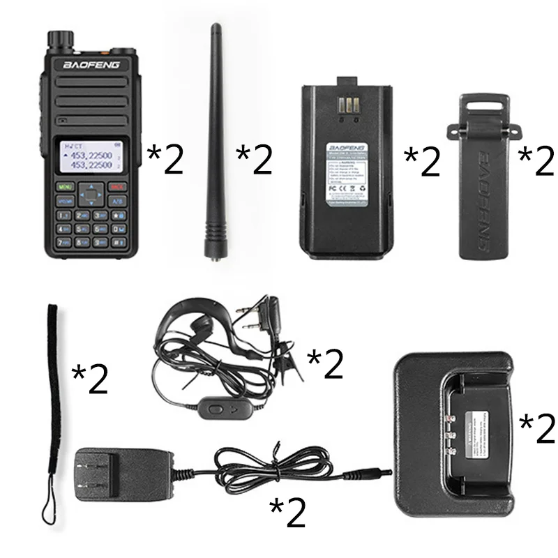 2pcs Baofeng BF-H6 10W walkie-talkie 10km ham radio Ad Alta Potenza two-way dual-frequency radio VHF UHF CB radio
2pcs Baofeng BF-H6 10W walkie-talkie 10km ham radio Ad Alta Potenza two-way dual-frequency radio VHF UHF CB radio