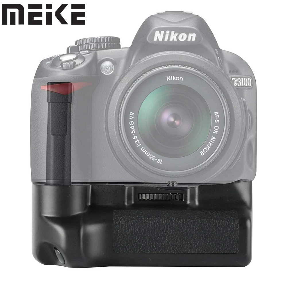 MeiKe MK-D3100 вертикальный Батарейная ручка держатель для Nikon D3100 D3200 D3300 D3400 DSLR Камера