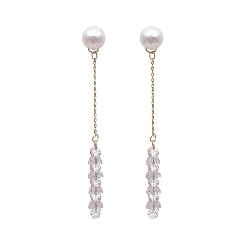 2020 fashion pearl temperament Women Drop earrings Long tassel fine crystal Water Drop design earrings Jewelry new
2020 fashion pearl temperament Women Drop earrings Long tassel fine crystal Water Drop design earrings Jewelry new