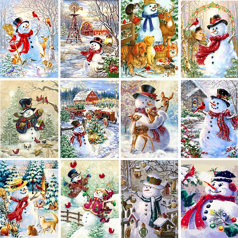 Snowman Oil Painting Paint By Number For Kids Digital Christmas Patterned Drawing Handpainted on Canvas Wall Decor Gift 40*50cm
Snowman Oil Painting Paint By Number For Kids Digital Christmas Patterned Drawing Handpainted on Canvas Wall Decor Gift 40*50cm