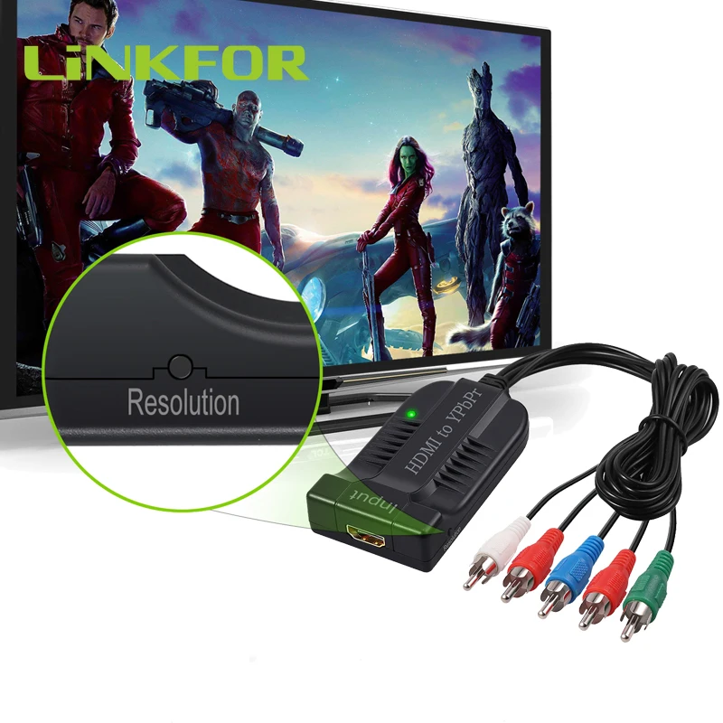 LiNKFOR HDMI-совместимый с 1080P Компонентный видео YPbPr (штекер) 5 стандартных адаптеров для Xbox конвертер с R/L аудио
LiNKFOR HDMI-совместимый с 1080P Компонентный видео YPbPr (штекер) 5 стандартных адаптеров для Xbox конвертер с R/L аудио