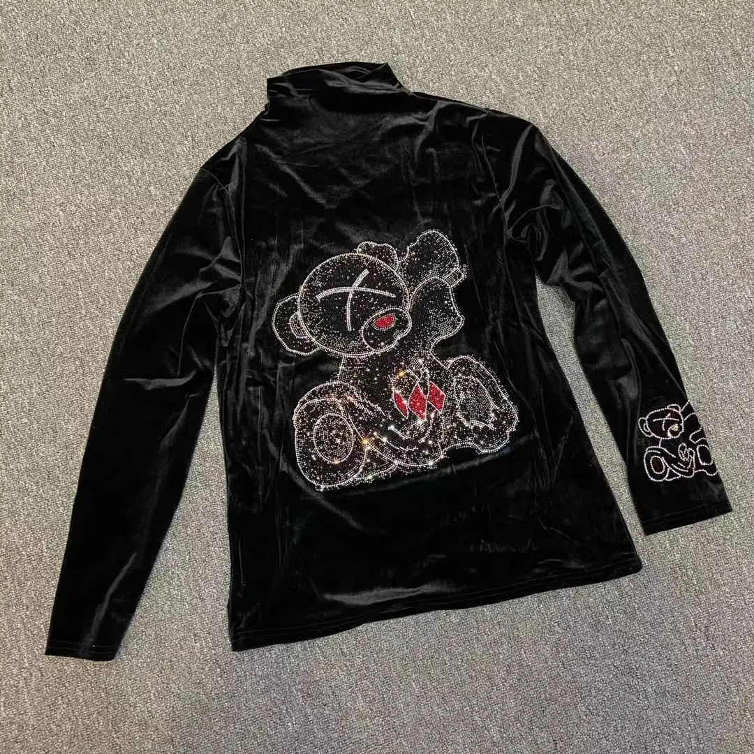 Autumn and winter 2021 high collar velvet women's bottom top with long sleeve warm top
Autumn and winter 2021 high collar velvet women's bottom top with long sleeve warm top