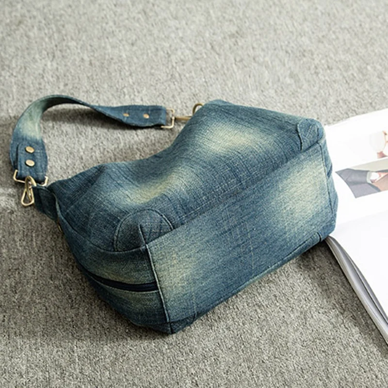 Casual Denim Women's Messenger Bag Shoulder Bag High Quality Canvas Ladies Handbag Travel Bag
Casual Denim Women's Messenger Bag Shoulder Bag High Quality Canvas Ladies Handbag Travel Bag