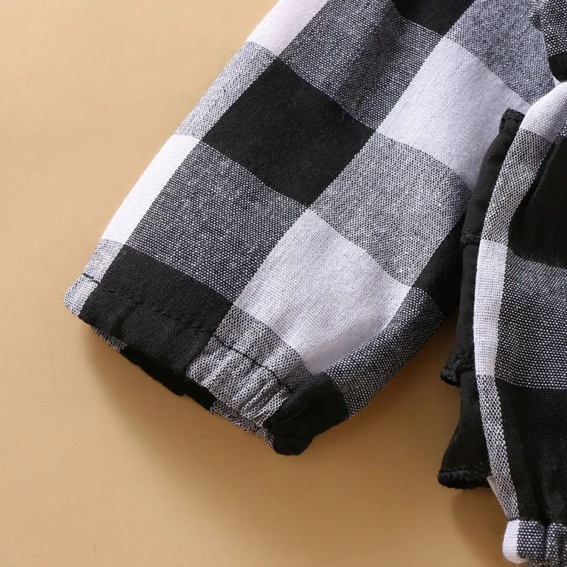 Autumn Infant Newborn Girl Clothes Baby Girls Long Flare Sleeve Plaid Print Rompers Kids Girls Jumpsuit Clothes Infant Clothing
Autumn Infant Newborn Girl Clothes Baby Girls Long Flare Sleeve Plaid Print Rompers Kids Girls Jumpsuit Clothes Infant Clothing