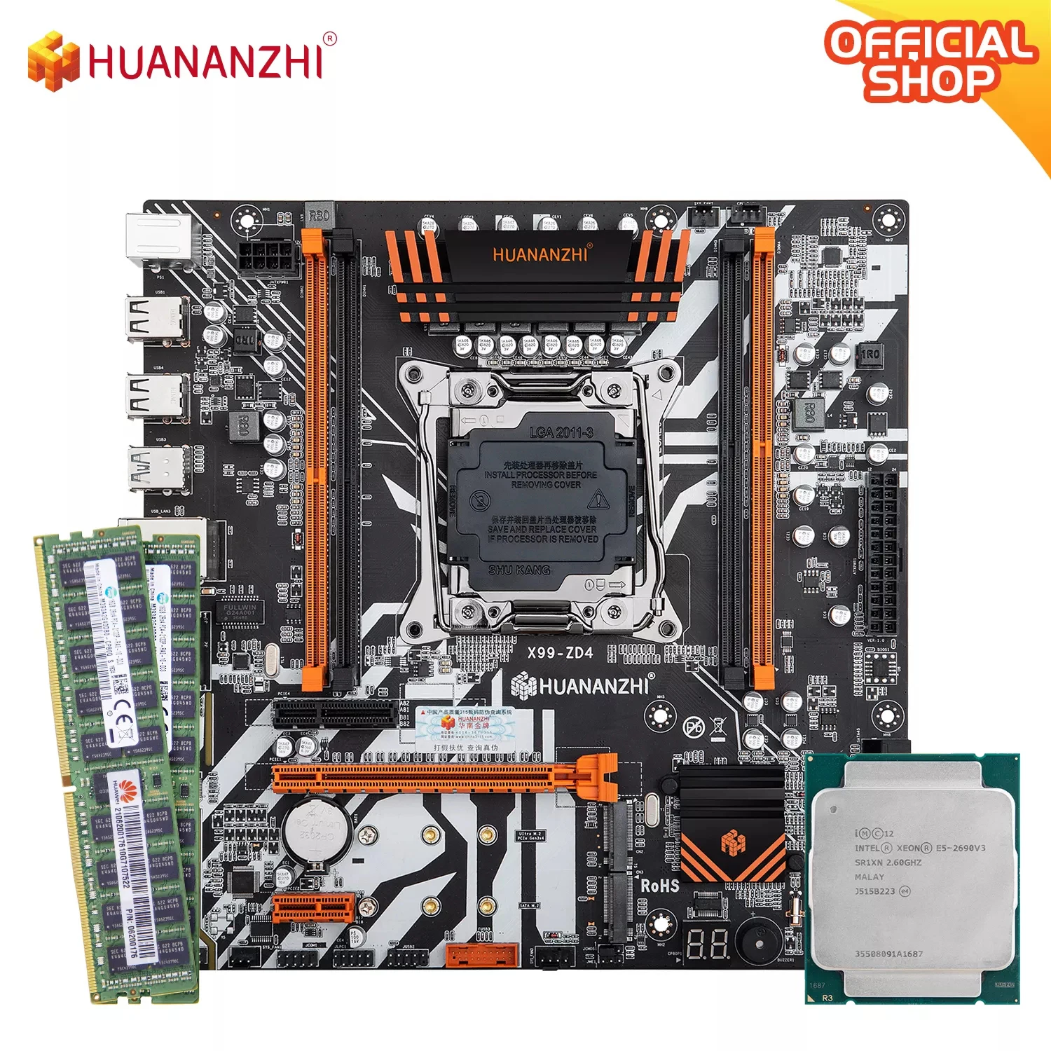 HUANANZHI X99 ZD4 X99 материнская плата с Intel XEON E5 2690 v3 с 2*16G DDR4 RECC память комбинированный комплект NVME SATA USB 3,0
HUANANZHI X99 ZD4 X99 материнская плата с Intel XEON E5 2690 v3 с 2*16G DDR4 RECC память комбинированный комплект NVME SATA USB 3,0