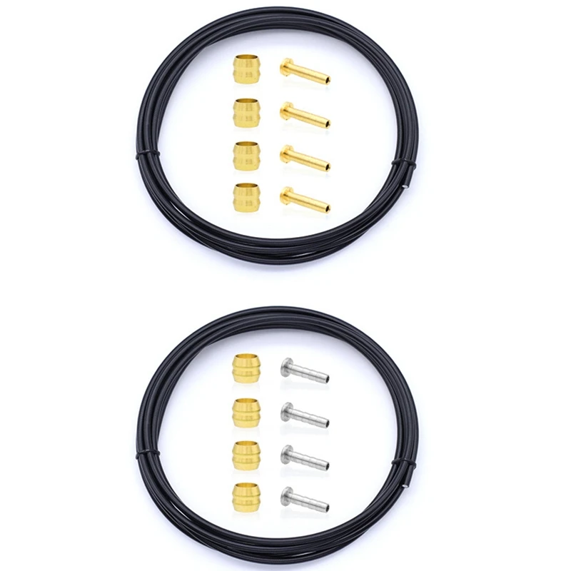 2 Set 2.5M Bike Hydraulic Disc Brake Hose Kit Bicycle Hydraulic Olive Insert Set for Mountain Bike System - Bh59 & Bh90
2 Set 2.5M Bike Hydraulic Disc Brake Hose Kit Bicycle Hydraulic Olive Insert Set for Mountain Bike System - Bh59 & Bh90