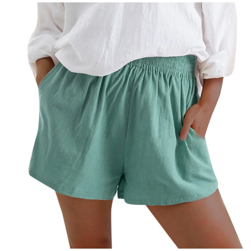 Women's High Waist Summer Shorts Women's Solid Color Casual Cotton And Linen Breathable Pockets Women's Straight Shorts Home Pan
Women's High Waist Summer Shorts Women's Solid Color Casual Cotton And Linen Breathable Pockets Women's Straight Shorts Home Pan