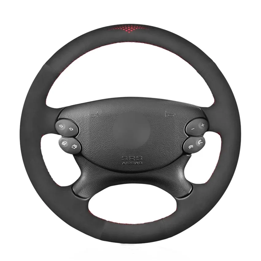 Hand Sew Black Suede Car Steering Wheel Cover for Mercedes Benz E-Class W211 CLK-Class C209 A209 CLS-Class C219 W463 2002-2012
Hand Sew Black Suede Car Steering Wheel Cover for Mercedes Benz E-Class W211 CLK-Class C209 A209 CLS-Class C219 W463 2002-2012