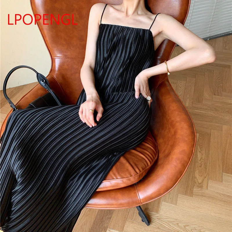LPOPENGL 2021 новый дизайн длинное сексуальное платье для женщин однотонное на бретельках плиссированное платье летние свободные повседневные ж...
LPOPENGL 2021 новый дизайн длинное сексуальное платье для женщин однотонное на бретельках плиссированное платье летние свободные повседневные ж...