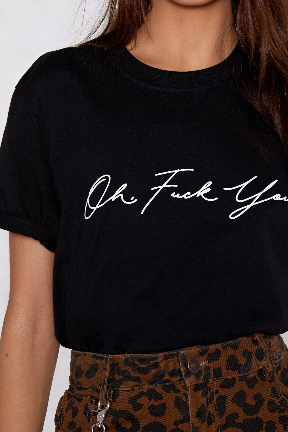 Oh F YOU T-shirt girl gift vintage women fashion unisex party Hipster tee grunge tumblr summer goth top camisetas t shirt- K867
Oh F YOU T-shirt girl gift vintage women fashion unisex party Hipster tee grunge tumblr summer goth top camisetas t shirt- K867