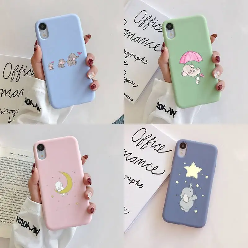 Cartoon Elephant Silicone Phone Case For iphone 11 Pro Max X XS Max XR 7 8 6 6S Plus Couples TPU Cases Capa
Cartoon Elephant Silicone Phone Case For iphone 11 Pro Max X XS Max XR 7 8 6 6S Plus Couples TPU Cases Capa