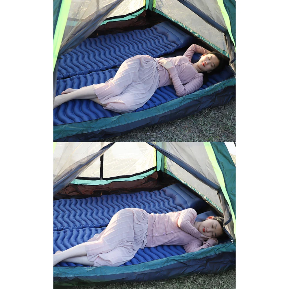1pc Foot Air Inflation Tent Air Mattress Ultralight Portable Outdoor Camping Hiking Inflatable Sleeping Mat (Blue)
1pc Foot Air Inflation Tent Air Mattress Ultralight Portable Outdoor Camping Hiking Inflatable Sleeping Mat (Blue)