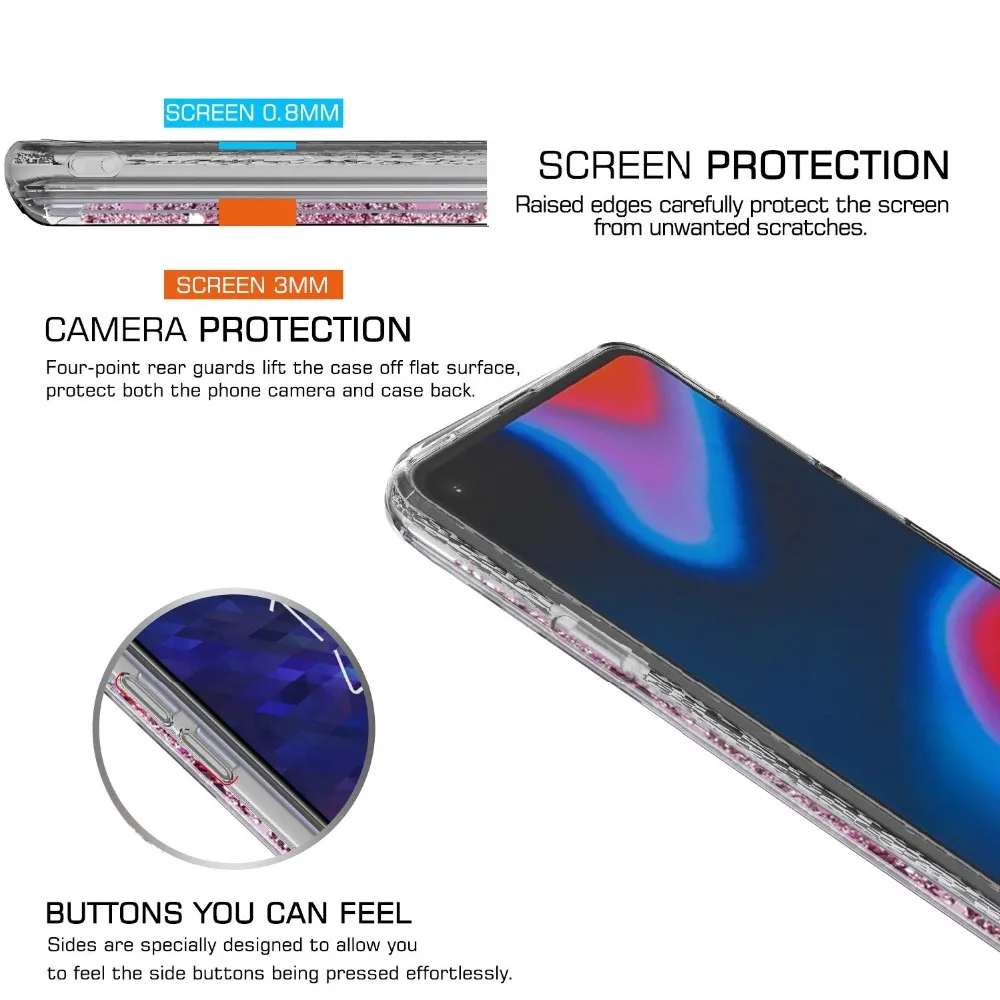 Для Samsung A8S Чехлы Блестящий Жидкий чехол для Galaxy A50S A30S A6S силиконовый динамический