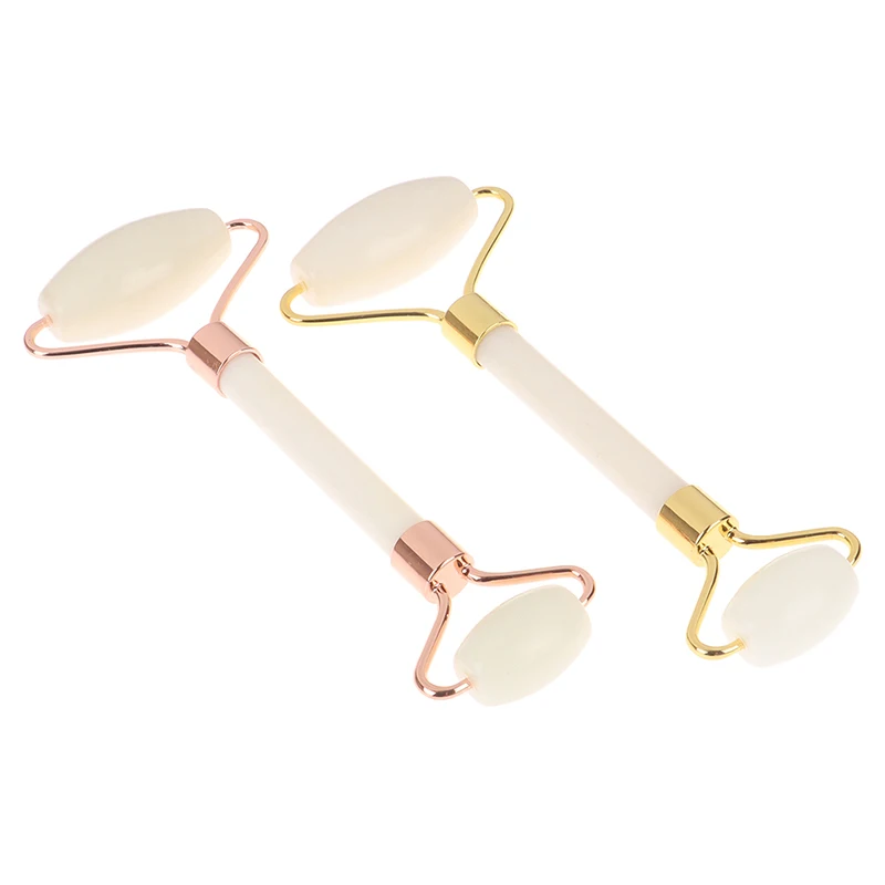 2Colors Natural Jade Roller Facial Massager Real Stone Face Roller Guasha Massage Board 
2Colors Natural Jade Roller Facial Massager Real Stone Face Roller Guasha Massage Board