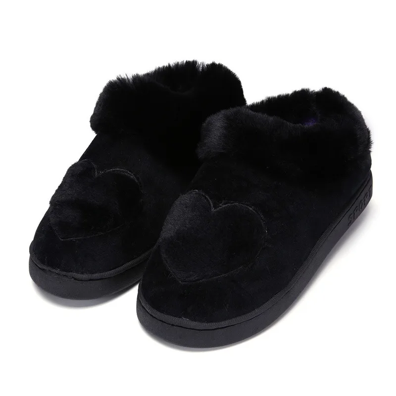 Heart-Shaped Cotton Women Slippers Warm Plush Winter Fur Slippers Soft Indoor Shoes Flat with Home Slippers House Shoes
Heart-Shaped Cotton Women Slippers Warm Plush Winter Fur Slippers Soft Indoor Shoes Flat with Home Slippers House Shoes