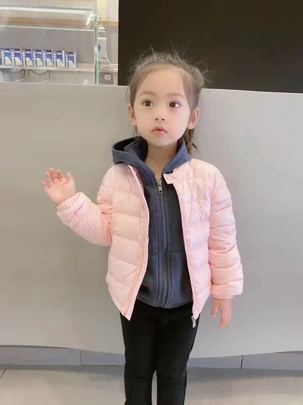 Spring and autumn boys' and girls' light leisure down jacket 2021 new warm multicolor children's warm windproof coat winter wear
Spring and autumn boys' and girls' light leisure down jacket 2021 new warm multicolor children's warm windproof coat winter wear