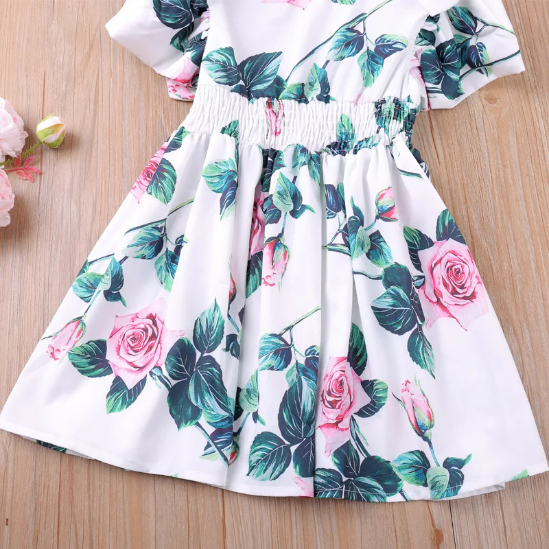 Summer New Baby Girls Fashion Printed Princess Dress Kids Short Sleeve O Neck Elastic Waist Dress Children Girl Casual Dress
Summer New Baby Girls Fashion Printed Princess Dress Kids Short Sleeve O Neck Elastic Waist Dress Children Girl Casual Dress