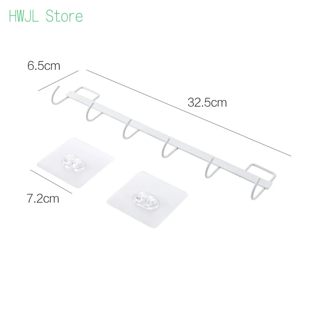 Iron Wall Hook 6 Hangers Together Durable Key Holder Strong Adhesive Storage Shelf Rack Holder Bathroom Kitchen Space Saving
Iron Wall Hook 6 Hangers Together Durable Key Holder Strong Adhesive Storage Shelf Rack Holder Bathroom Kitchen Space Saving