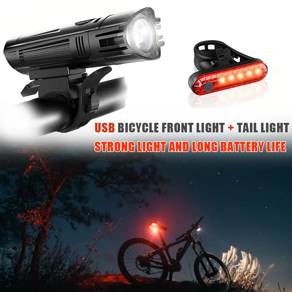 2000mAh 500LM Bike Front Light Set Anti-glare USB Rechargeable MTB Bicycle Light With Taillight 4 Mode Led Cycling Headlight
2000mAh 500LM Bike Front Light Set Anti-glare USB Rechargeable MTB Bicycle Light With Taillight 4 Mode Led Cycling Headlight
