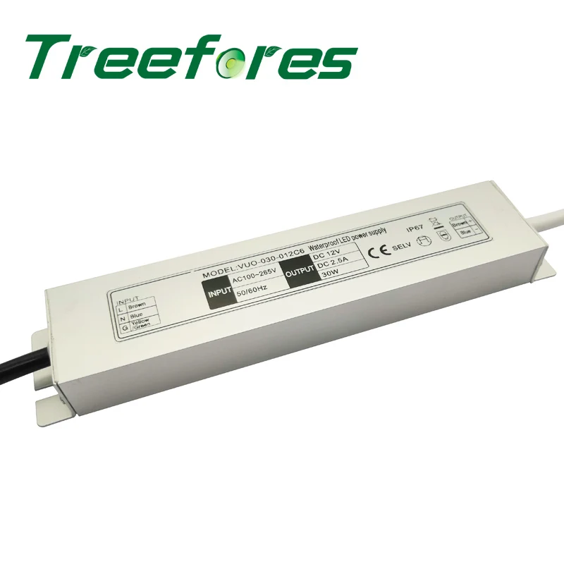 Slim IP67 LED Driver Adapter 20W 30W 45W 60W AC100V-260V to12V 24V dc Outdoor Lighting Transformer For Strip Rope Power Supply
Slim IP67 LED Driver Adapter 20W 30W 45W 60W AC100V-260V to12V 24V dc Outdoor Lighting Transformer For Strip Rope Power Supply