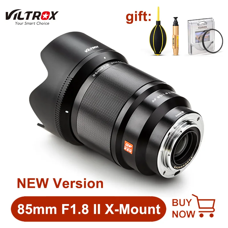 VILTROX 85mm F1.8 Mark II STM Auto Focus Fixed Lens for Fujifilm X-mount X-T3 X-H1 X20 X-T30 X-T20 X-T10 Camera lens
VILTROX 85mm F1.8 Mark II STM Auto Focus Fixed Lens for Fujifilm X-mount X-T3 X-H1 X20 X-T30 X-T20 X-T10 Camera lens