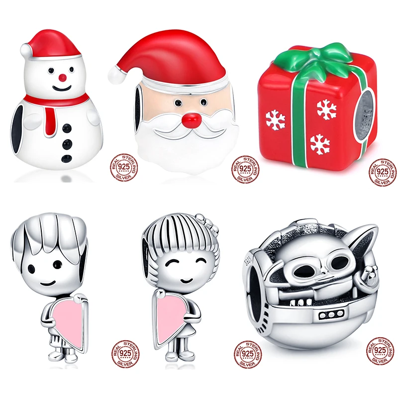 Hot selling S925 sterling silver Prata Christmas series beads suitable for Pandora original bracelet DIY making jewelry gifts
Hot selling S925 sterling silver Prata Christmas series beads suitable for Pandora original bracelet DIY making jewelry gifts
