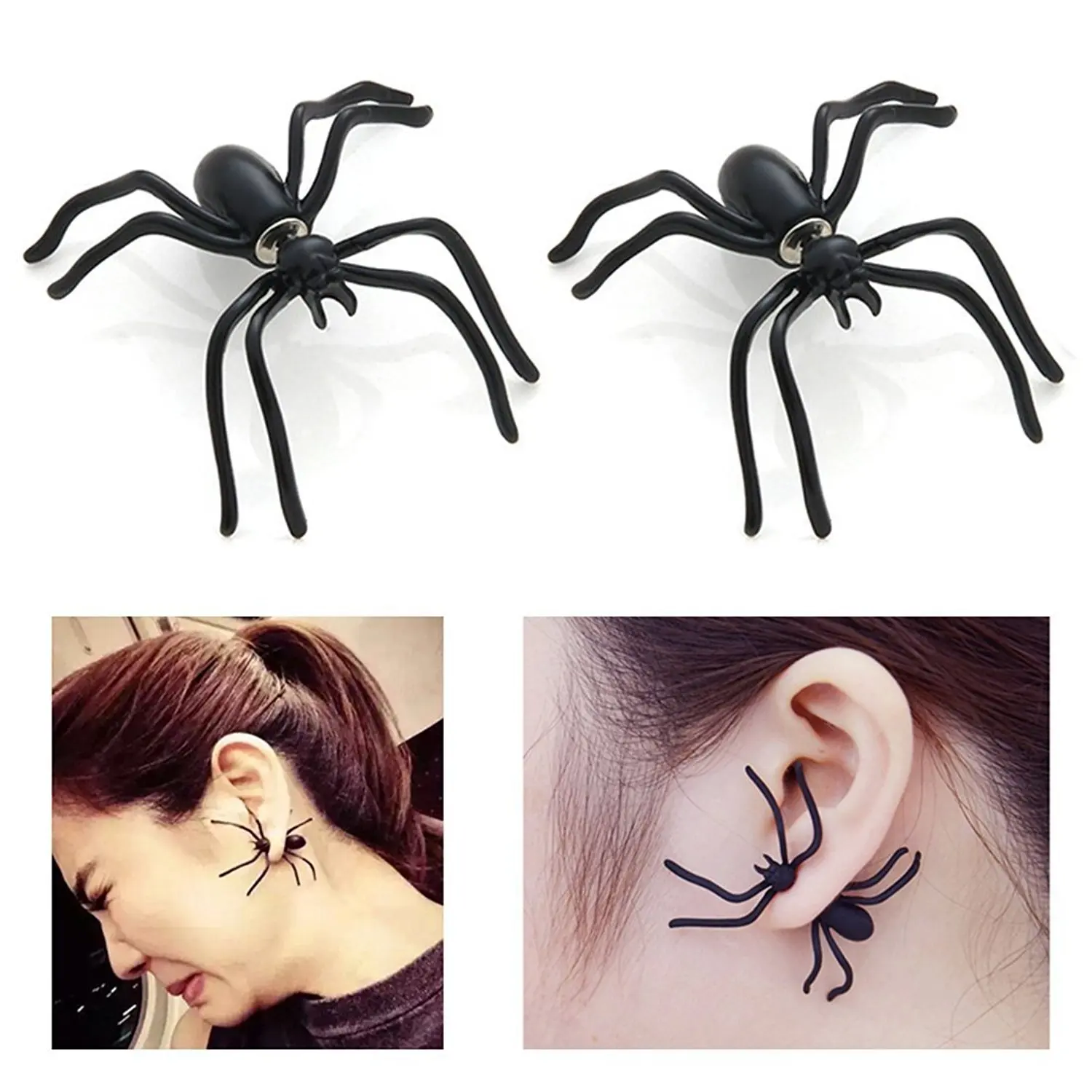YWZIXLN 1pcs Halloween Exaggerated Spider Earrings For Women Halloween Party Fashion Black Color Accessories Wholesale E0194
YWZIXLN 1pcs Halloween Exaggerated Spider Earrings For Women Halloween Party Fashion Black Color Accessories Wholesale E0194