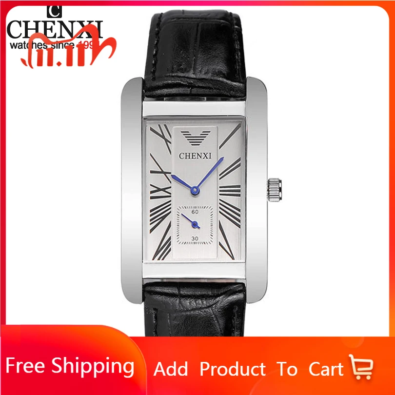 CHENXI High Quality Men Black Lleather Quartz Movement Male Watches Business Casual Style Watch Men's Clock Gift Wristwatch
CHENXI High Quality Men Black Lleather Quartz Movement Male Watches Business Casual Style Watch Men's Clock Gift Wristwatch
