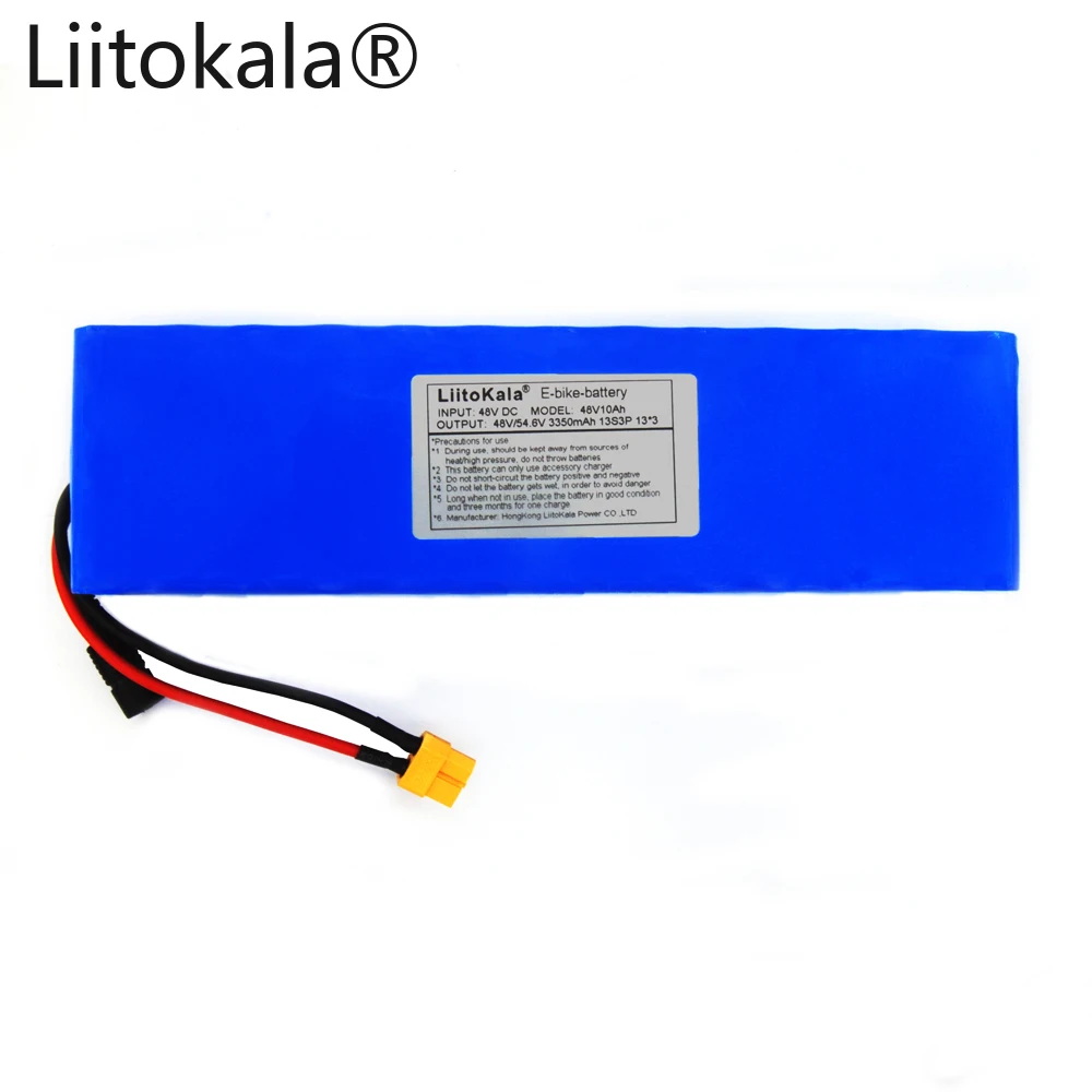 LiitoKala 48V 10ah 13s3p High Power 18650 Battery Electric Vehicle Electric Motorcycle DIY Battery BMS Protection XT60 Plug
LiitoKala 48V 10ah 13s3p High Power 18650 Battery Electric Vehicle Electric Motorcycle DIY Battery BMS Protection XT60 Plug