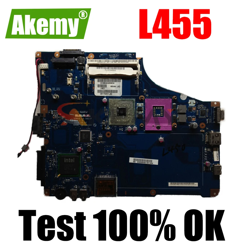 Материнская плата AKEMY NBWAA LA-5821P Rev 3. 0 K000085450 для ноутбука Toshiba Satellite L455, материнская плата GL40 DDR2, Бесплатный ЦП
Материнская плата AKEMY NBWAA LA-5821P Rev 3. 0 K000085450 для ноутбука Toshiba Satellite L455, материнская плата GL40 DDR2, Бесплатный ЦП