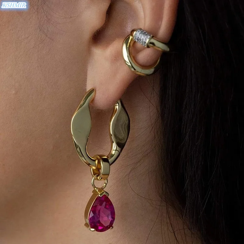 kshmir 2021 New Vintage Water Drop Zircon Pendant Earrings for Women Girls French Colorful Jewelry Accessories Gifts
kshmir 2021 New Vintage Water Drop Zircon Pendant Earrings for Women Girls French Colorful Jewelry Accessories Gifts