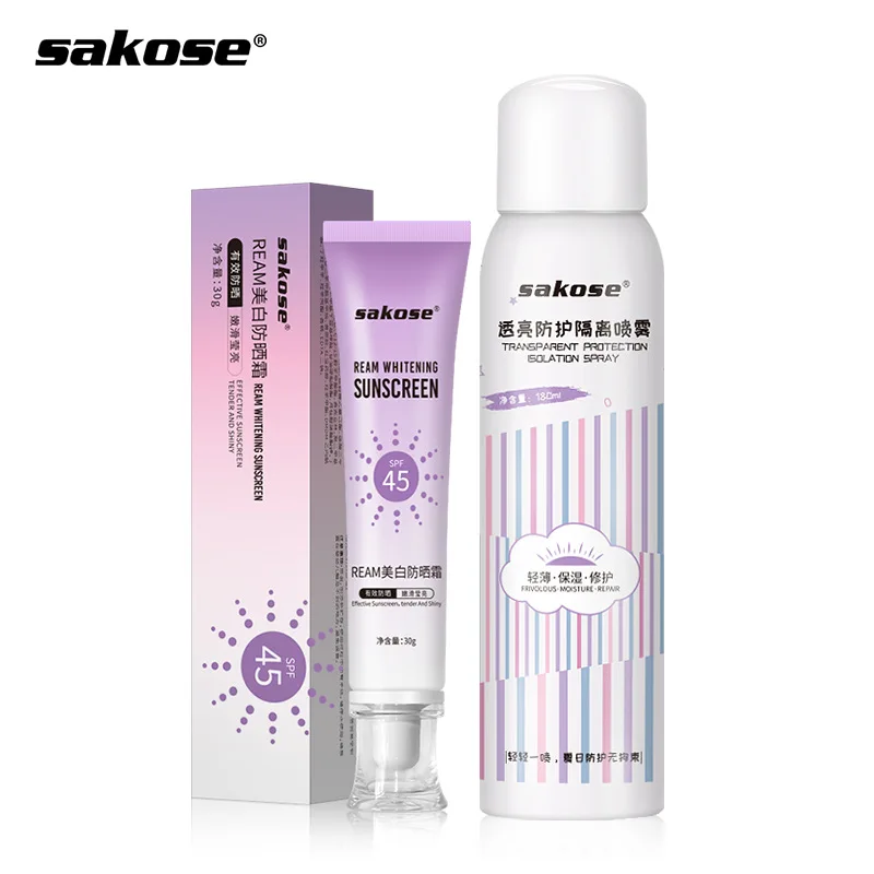 Whitening sunscreen plain face protective spray sunscreen isolation concealer moisturizing anti-UV
Whitening sunscreen plain face protective spray sunscreen isolation concealer moisturizing anti-UV