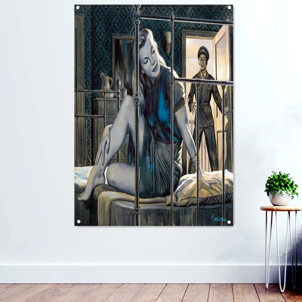 Soldiers and Prostitutes Banner Flags Bar Cafe Home Wall Decoration Nostalgic Retro Pin Up Girl Poster Hanging Painting Tapestry
Soldiers and Prostitutes Banner Flags Bar Cafe Home Wall Decoration Nostalgic Retro Pin Up Girl Poster Hanging Painting Tapestry