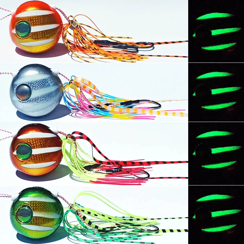 Squid Head Lure180g/150g/120g/100g/80g/60g/45g Glow Luminous Pesca Slider Snapper/Sea Bream Jig Head With Skirt Jigging Lure
Squid Head Lure180g/150g/120g/100g/80g/60g/45g Glow Luminous Pesca Slider Snapper/Sea Bream Jig Head With Skirt Jigging Lure