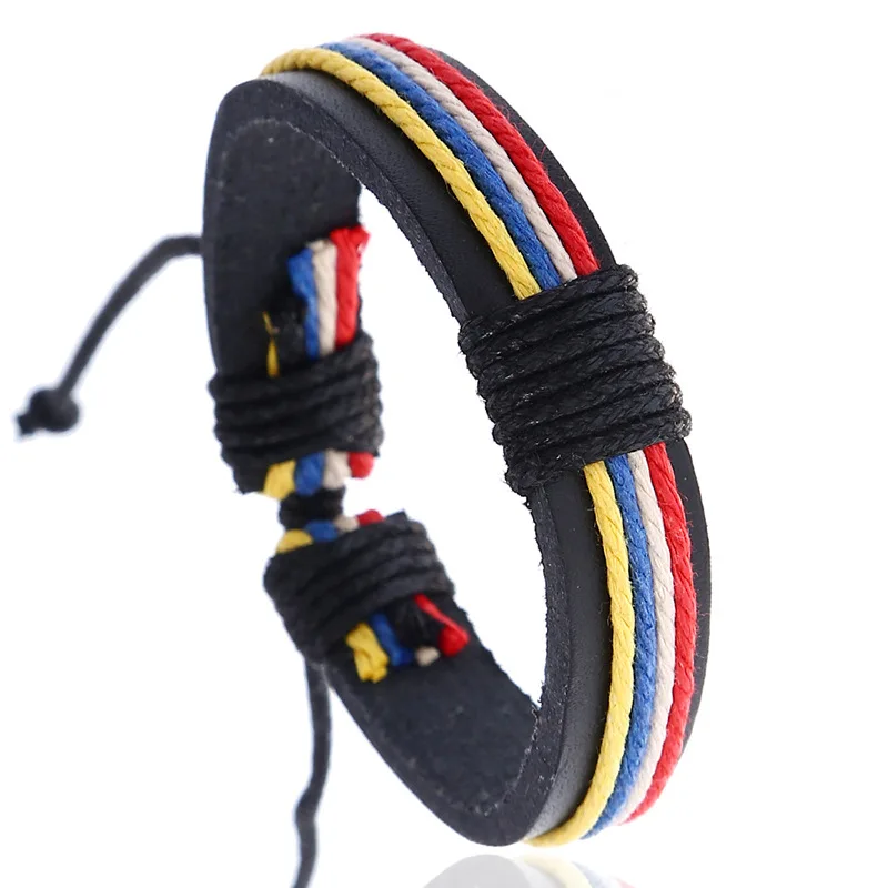 New Arrivals Casual Color Multilayer Rope Hand Woven Leather Bracelets for Men and Women Gifts Vintage Jewelry
New Arrivals Casual Color Multilayer Rope Hand Woven Leather Bracelets for Men and Women Gifts Vintage Jewelry