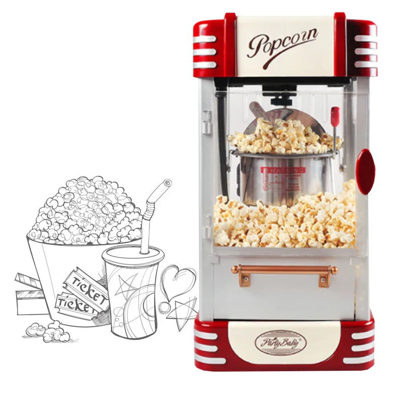 New Corn Popcorn Maker Household Mini Electric Automatic Hot Air Popcorn Making Machine For Kids DIY Corn Popper Halloween
New Corn Popcorn Maker Household Mini Electric Automatic Hot Air Popcorn Making Machine For Kids DIY Corn Popper Halloween