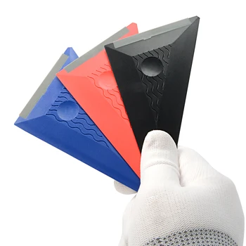 FOSHIO Window Tints Silicone Squeegee Carbon Fiber Vinyl Film Wrapping Car Plastic Scraper Household Glass Sticker Remover Tools