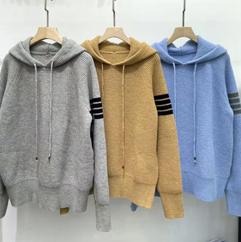 2021 Autumn and Winter College Style Hooded Pullover Loose and Idle Knitted Sweater Top Women's Ins Long-Sleeved Sweater
2021 Autumn and Winter College Style Hooded Pullover Loose and Idle Knitted Sweater Top Women's Ins Long-Sleeved Sweater