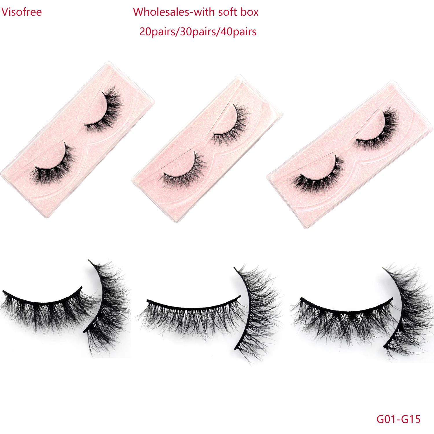 Visofree 30/40 Pairs 3D Mink Lashes Popular Reusable Make Up Eyelashes 100% Cruelty Free Mink Lashes Handmade Fluffy Eyelashes
Visofree 30/40 Pairs 3D Mink Lashes Popular Reusable Make Up Eyelashes 100% Cruelty Free Mink Lashes Handmade Fluffy Eyelashes