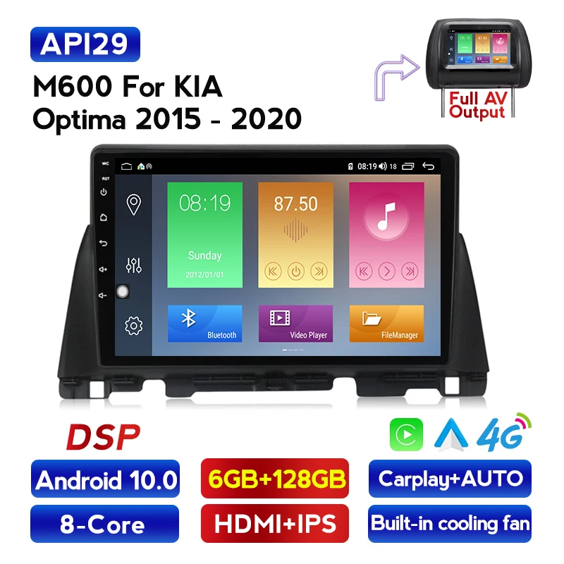 Автомагнитола 2 Din Android 10,0 для KIA Optima K5 2015 2016 2017 2018 2019 2020 мультимедийный стерео DVD-плеер навигация GPS Carplay
Автомагнитола 2 Din Android 10,0 для KIA Optima K5 2015 2016 2017 2018 2019 2020 мультимедийный стерео DVD-плеер навигация GPS Carplay