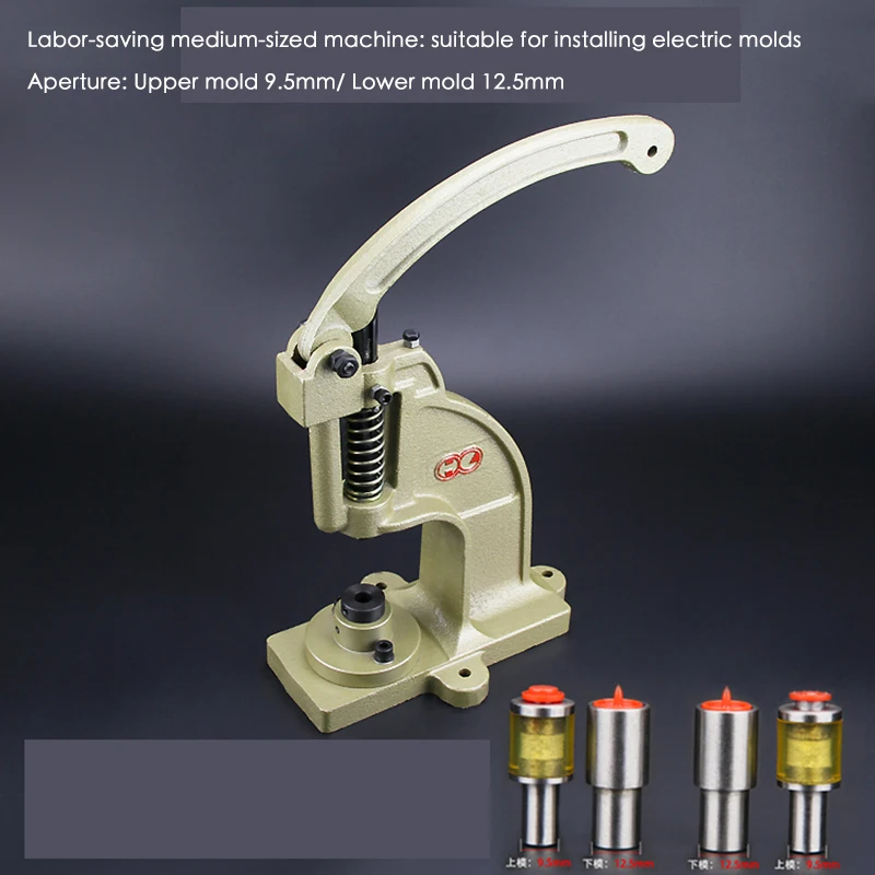 1 pc Hand press desktop manual button machine eyelet snap button rivet nail installation tool
1 pc Hand press desktop manual button machine eyelet snap button rivet nail installation tool
