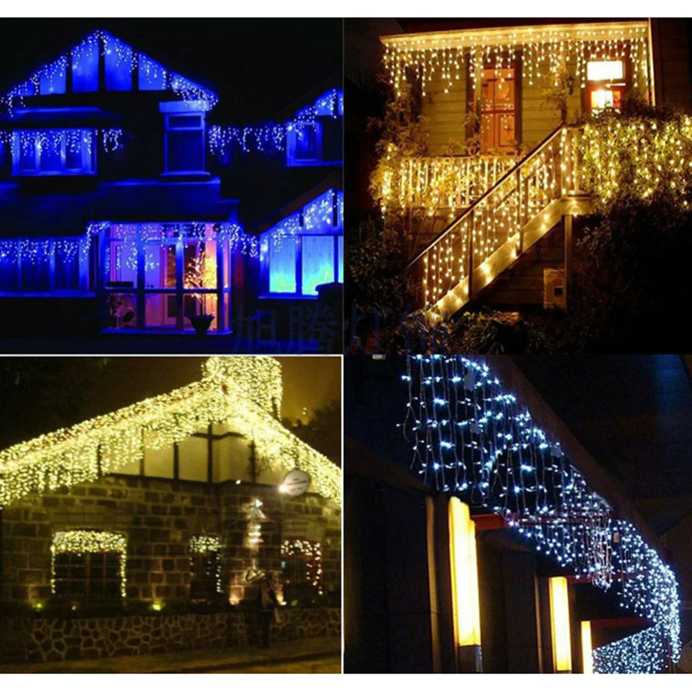 10m 100LEDs Icicle String Lights Waterfall Curtain Lamp Decoration for Wedding Party Garden Home with Plug (Warm White)
10m 100LEDs Icicle String Lights Waterfall Curtain Lamp Decoration for Wedding Party Garden Home with Plug (Warm White)