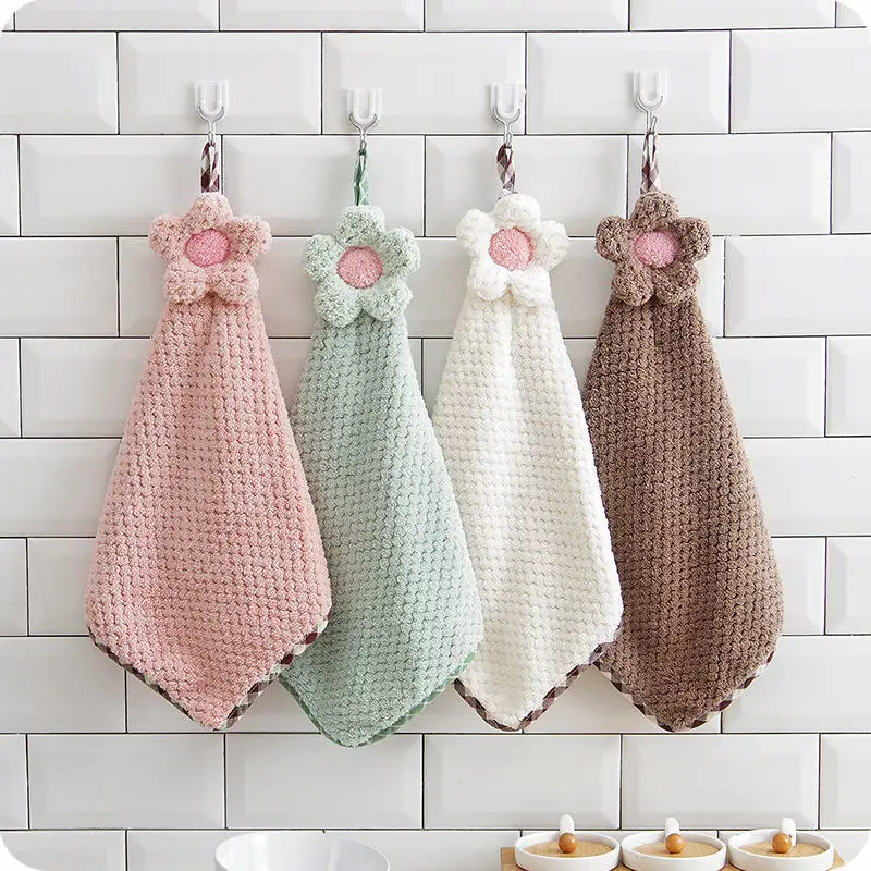 30*28CM Coral Velvet Flower Hand Towels Bathroom Hanging Towel Lint-Free Cleaning Cloth Cleaner Kitchen Absorbent Dishcloth 1PC
30*28CM Coral Velvet Flower Hand Towels Bathroom Hanging Towel Lint-Free Cleaning Cloth Cleaner Kitchen Absorbent Dishcloth 1PC